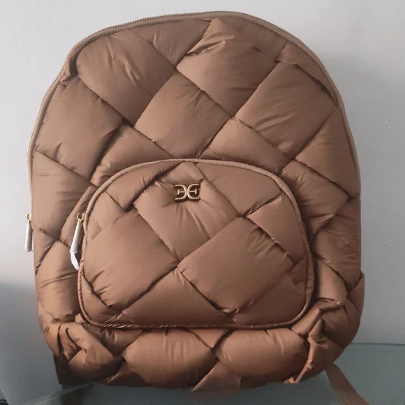 Sam Edelman | Bags | Sam Edelman Quilted Brown Backpack  display picture 3